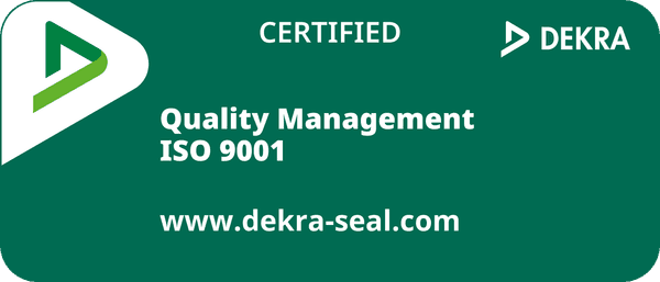DEKRA certified – Quality Management ISO 9001