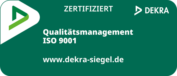 DEKRA zertifiziert – Qualitämsmanagement ISO 9001